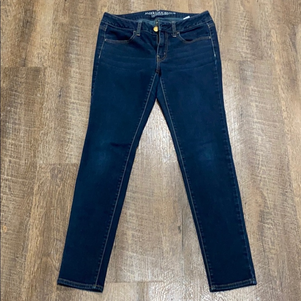 American Eagle Dark Wash Jeggings Size 6